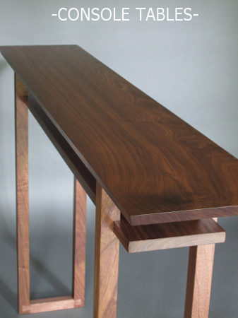 Our handmade wood console tables are perfect for entry tables, hallway tables or sofa consoles.