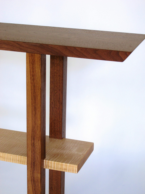 Statement Entry Table - tall table for small entryway, hallway decor –  Mokuzai Furniture