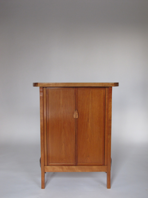 cherry cabinet, bar cabinet, liquor cabinet or entry cabinet