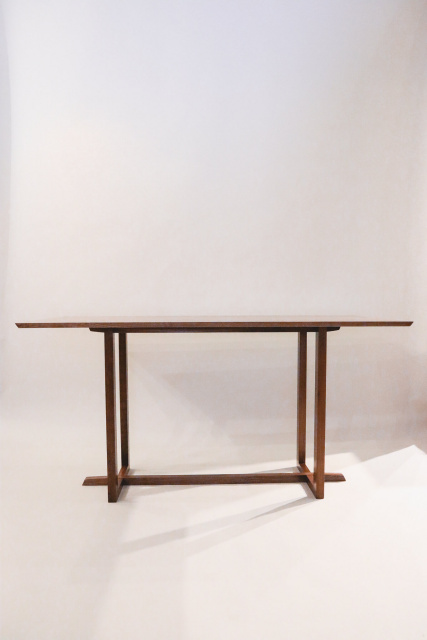 a modern walnut desk for home office