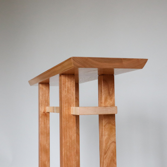 side table thin for hallway, modern console table, small entryway table by Mokuzai Furniture