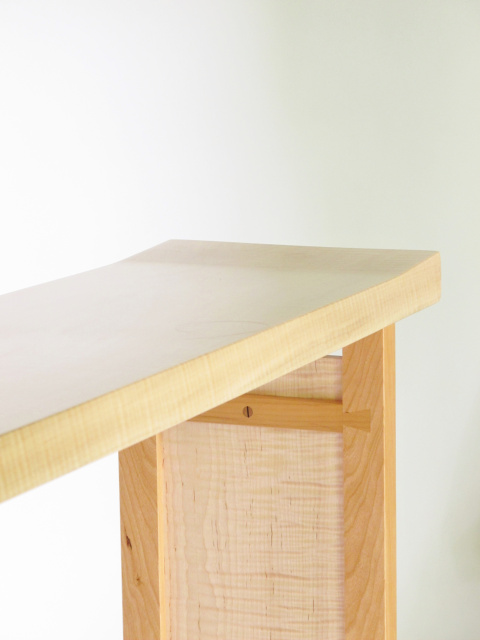 SHAPED CONSOLE TABLE