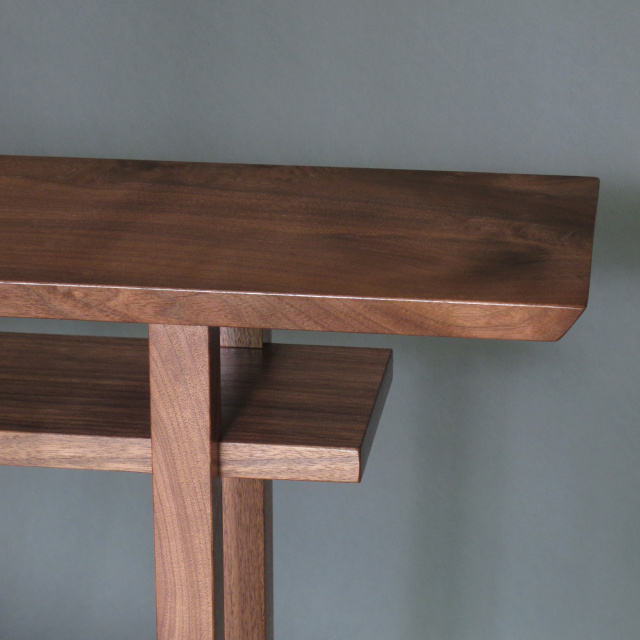 Narrow Bar Table- Console Table, Walnut Bar Table, Sofa Table- Handmade Wood Furniture/ Custom Tables