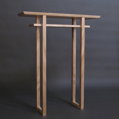 Classic Altar Table by Mokuzai Furniture - tall side table, small console table - zen home decor