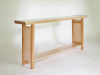 SHAPED CONSOLE TABLE